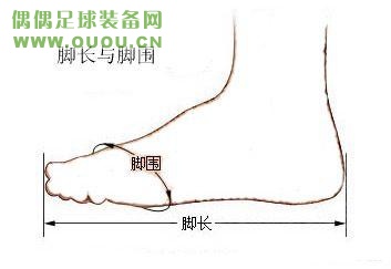 测量最佳时间请选择在傍晚或者球赛之后,此时的脚因为充血和长时间