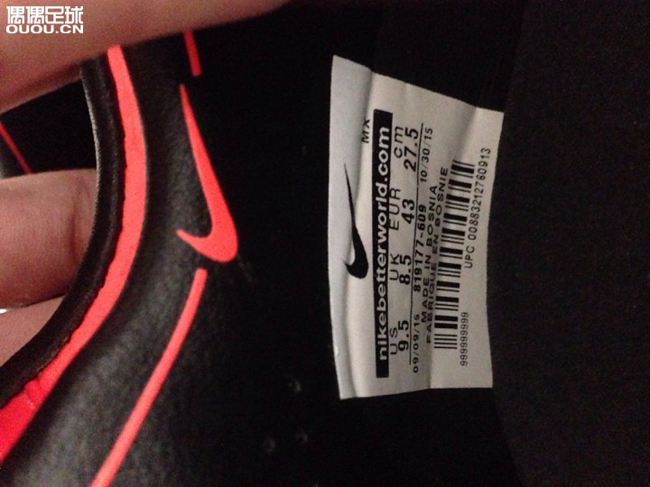 [出售]耐克串9球员版大红色传奇6fg足球鞋 尺码