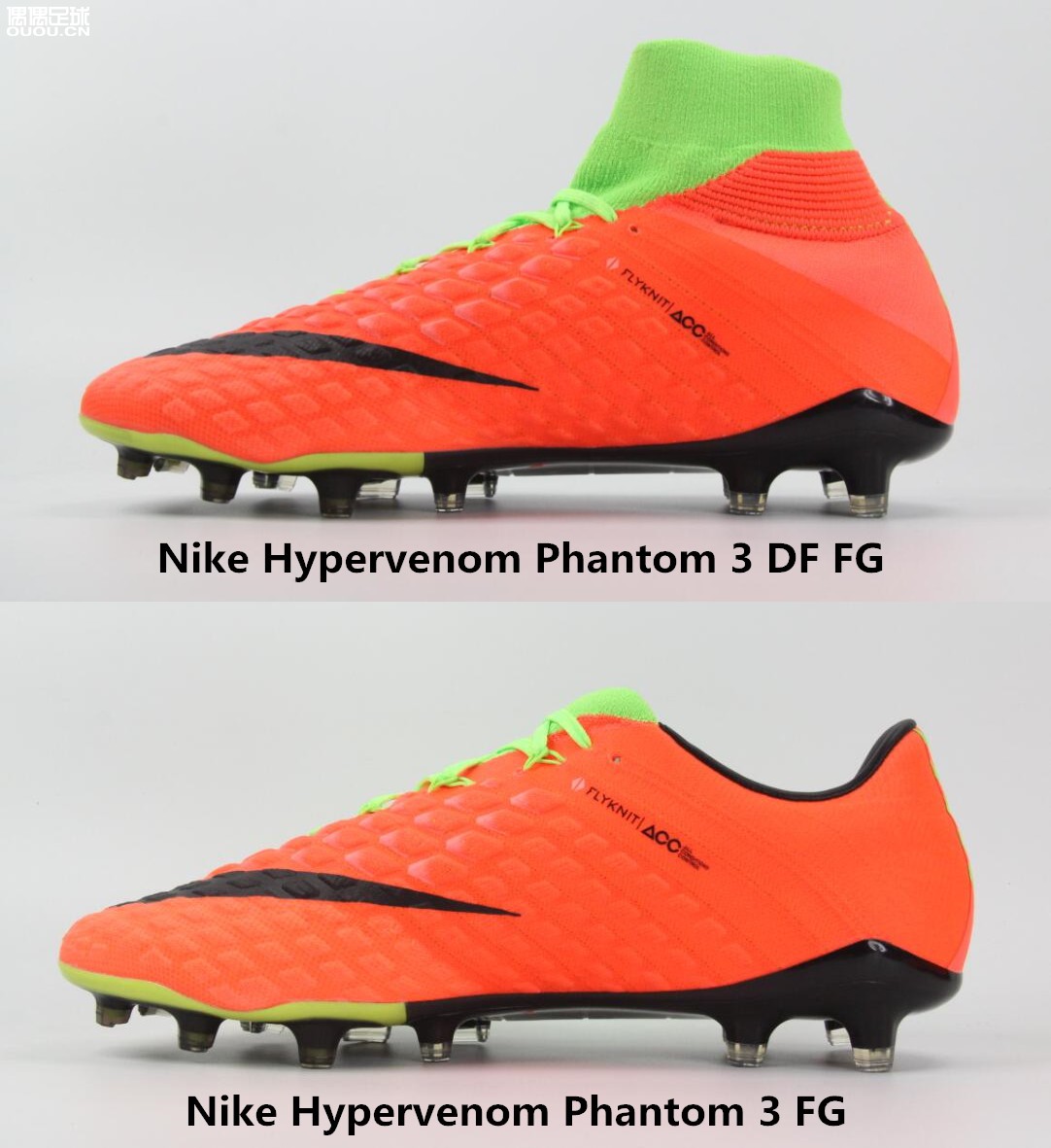 Hypervenom Phantom Vert Orange Pro Hyper Df Nike Noir