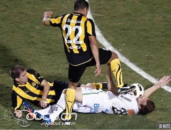 【解放者杯】赛后爆群殴 谁的鞋钉在飞……