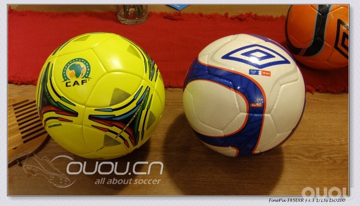新到手的几个足球–阿迪非洲杯比赛版tango、茵宝足总杯比赛球
