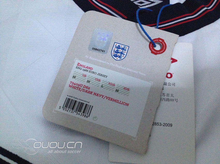 偶遇1988年英格兰球衣
