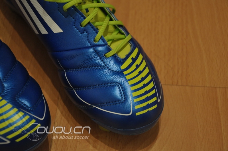 再来 — 骚蓝 F50 adizero TRX FG 皮面 (蓝色皮版首发?), 附简单实战评测~