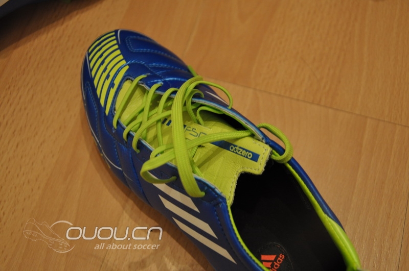 再来 — 骚蓝 F50 adizero TRX FG 皮面 (蓝色皮版首发?), 附简单实战评测~