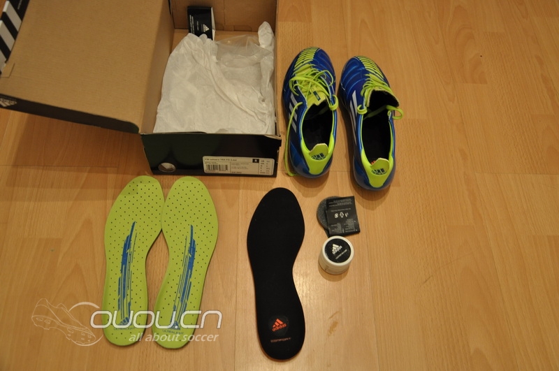 再来 — 骚蓝 F50 adizero TRX FG 皮面 (蓝色皮版首发?), 附简单实战评测~