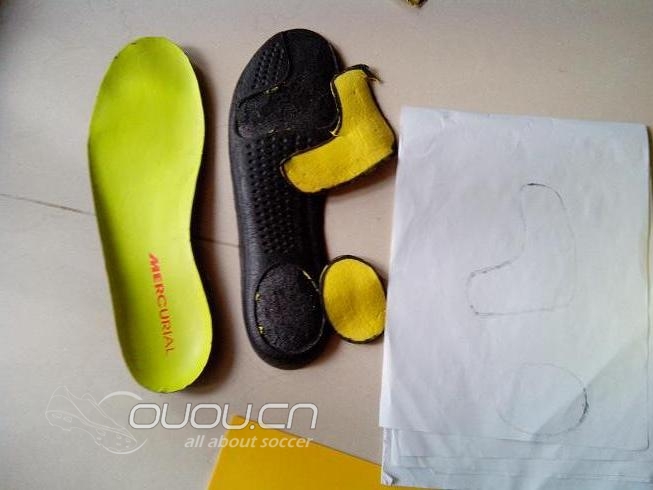 屌丝装备大逆袭!!! 自制poron减震鞋垫+ 鸡血后跟减震片