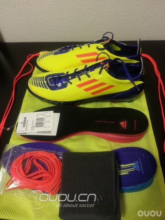 adidas f50 adizero prime fg 黄/红/紫