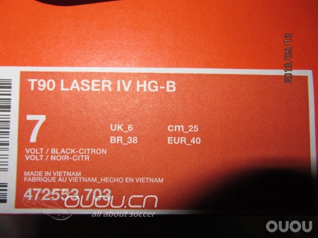NIKE T90 LASER IV HG-B 求穿过此款鞋的人指点一些弊端!!!