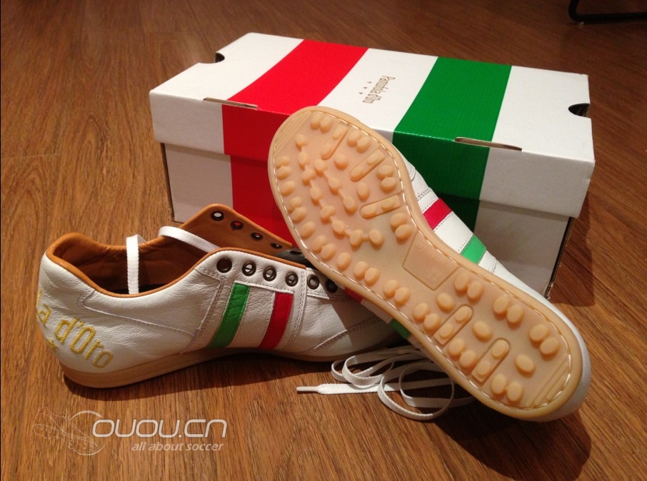 Pantofola d'Oro Piceno Vitello Italia Astro-White/Tan/Italia