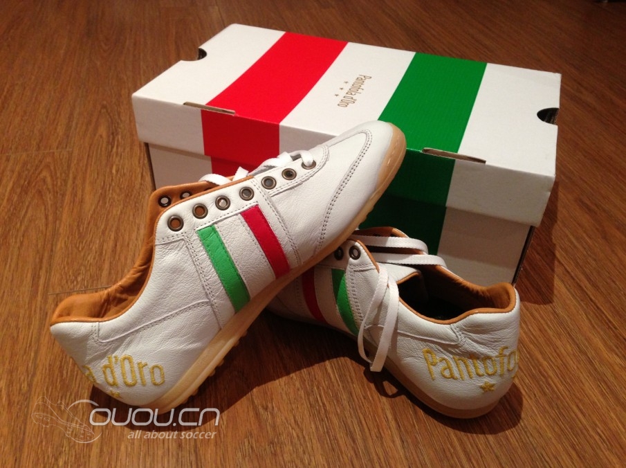 Pantofola d'Oro Piceno Vitello Italia Astro-White/Tan/Italia