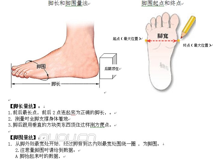 关于脚长脚围的测量来个真人SHOW一看就懂!
