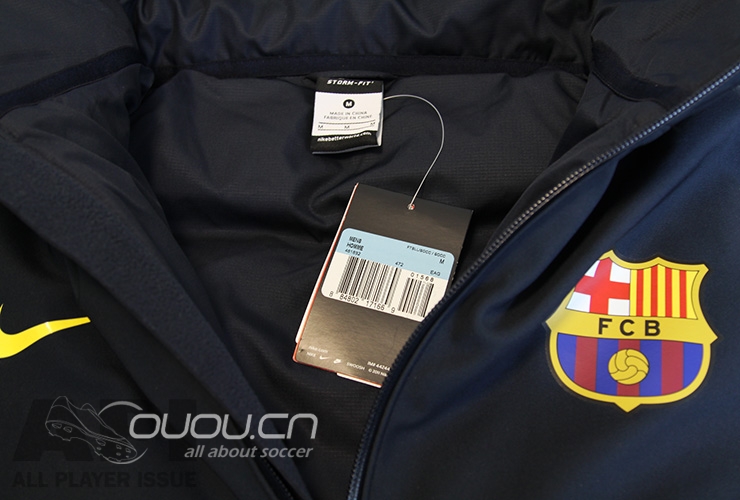 巴萨12-13赛季球员版棉服