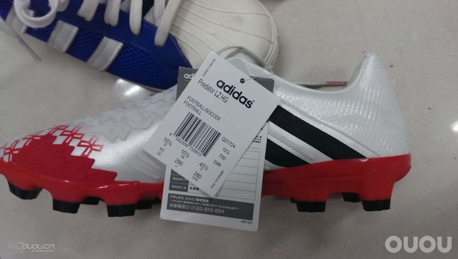 Adidas Predator LZ HG 猎鹰13  白红