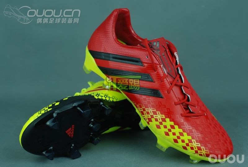 【爱踢首发高清】Adidas Predator LZ FG顶级新猎鹰新配色,番茄和鸡蛋都在~