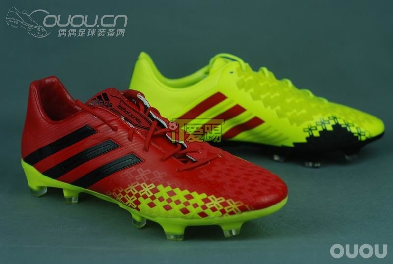 【爱踢首发高清】Adidas Predator LZ FG顶级新猎鹰新配色,番茄和鸡蛋都在~