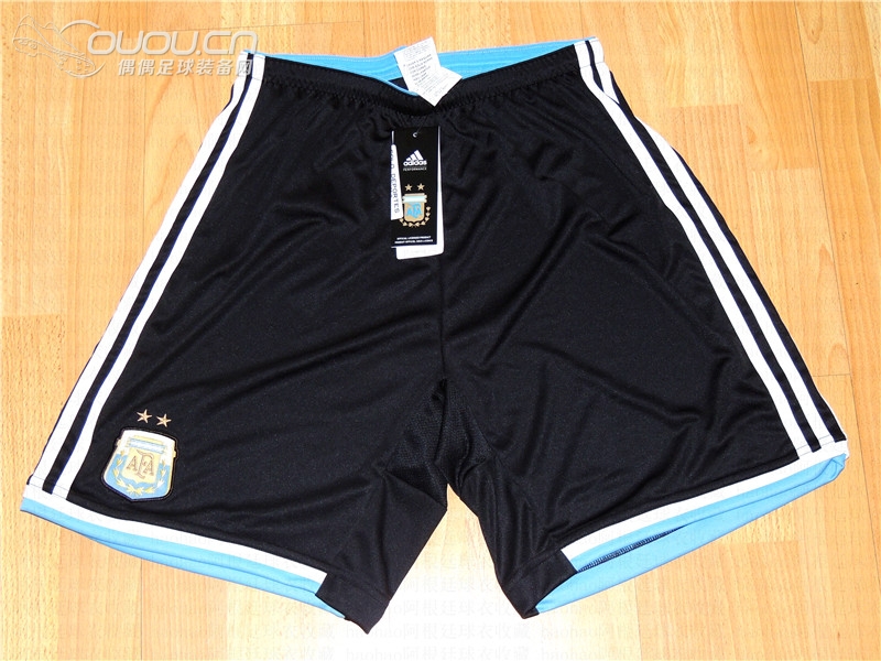 (偶偶全国首发)2014年世界杯款阿根廷国家队客场球裤(高清细节图分享)