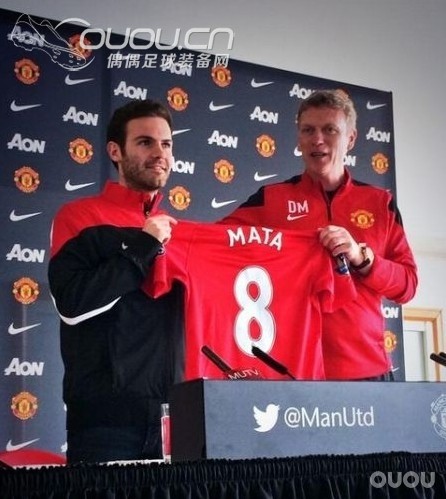 马塔 曼联将披8号战袍。