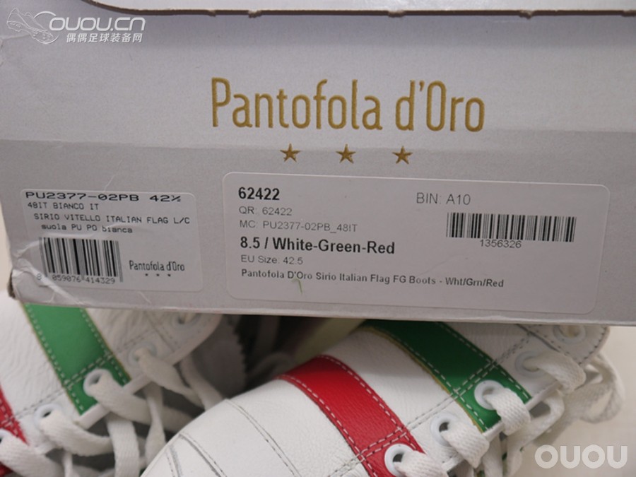 Pantofola D'Oro Sirio ltalian Flag FG Boots-Wht/Grn/Red