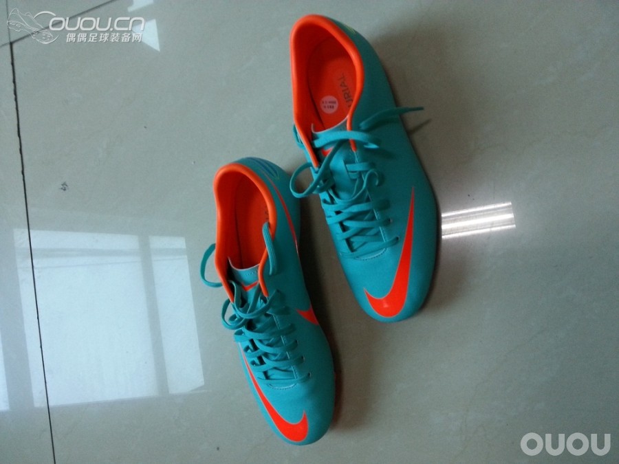 第一双NIKE,乞丐版:刺客8 低端AG,湖蓝色,26.5