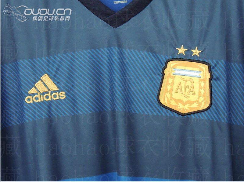 (偶偶全国首发)2014年世界杯款阿根廷国家队客场球衣+第二客场短裤(高清细节图分享)
