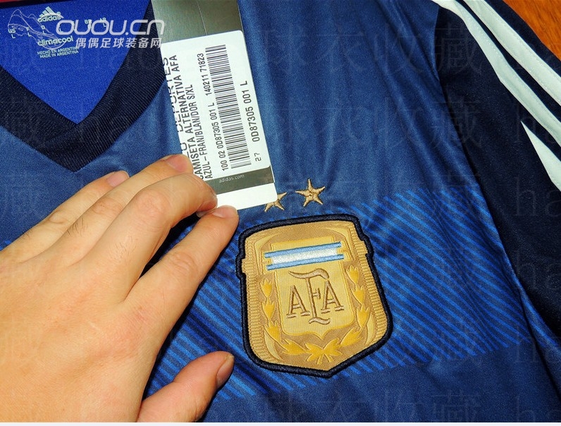 (偶偶全国首发)2014年世界杯款阿根廷国家队客场球衣+第二客场短裤(高清细节图分享)