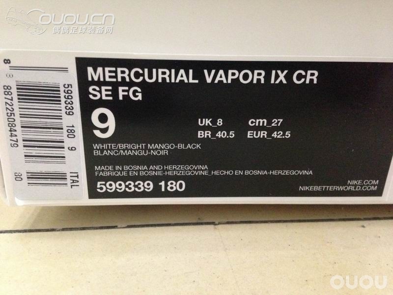 好久没来,放个毒~Nike Mercurial Vapor IX CR SE