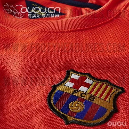巴萨发布了14-15赛季球衣