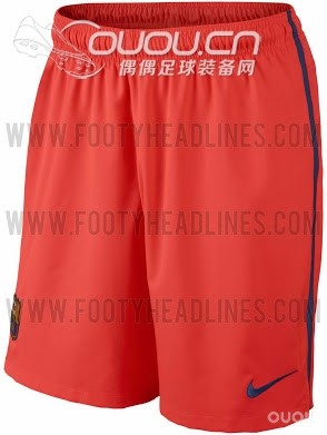 巴萨发布了14-15赛季球衣