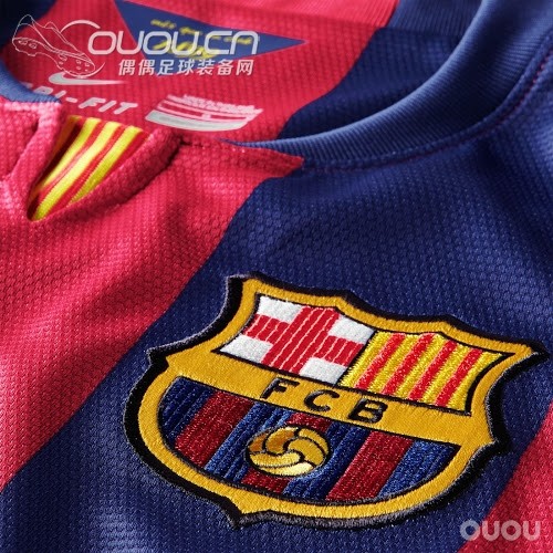 巴萨发布了14-15赛季球衣