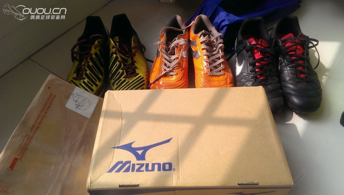 Mizuno Estrela Neo (12KP-30745黄黑色)日本乐天购入,开箱静态图
