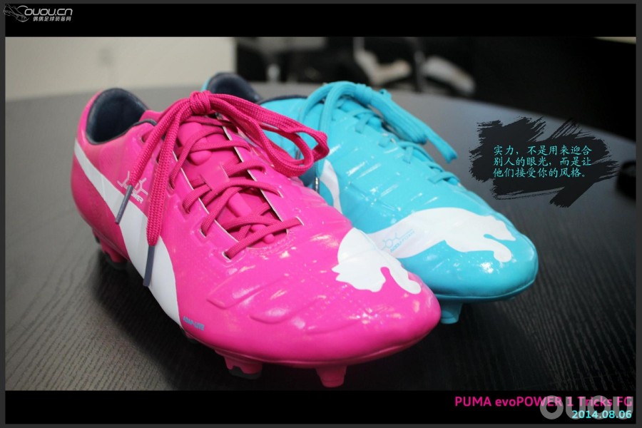Puma evoPOWER 1 Tricks FG鸳鸯战靴写真带字幕