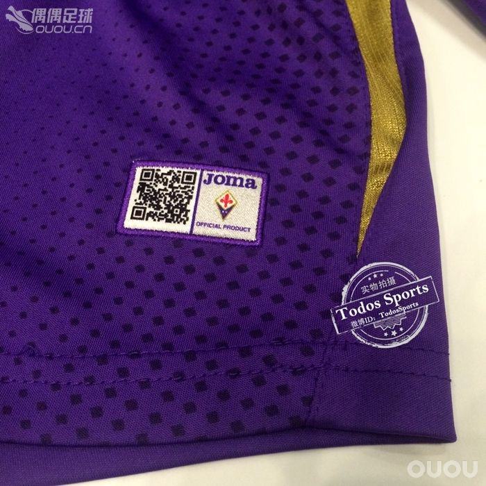 2014欧美杯佛罗伦萨4号隆卡格里亚Roncaglia更衣室签名球衣