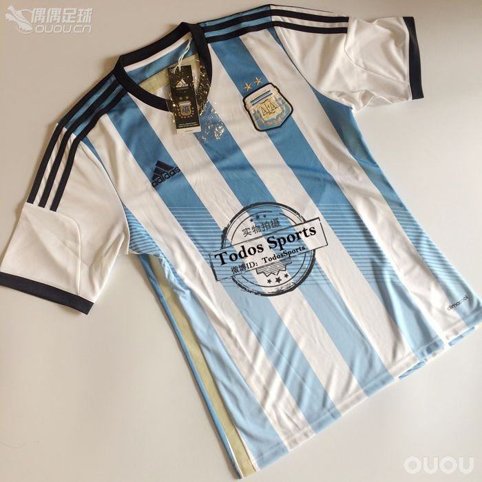 正品 阿根廷 2014世界杯Adizero球员版G74570 球迷版球衣 G74569