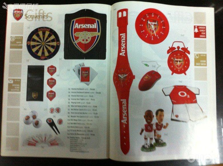 一些英超俱乐部的赛前官方指南和官方杂志