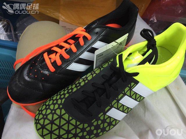 求问,这两双是阿迪那款鞋?朋友在质检搞到的应该都是准备上市的新款吧。请各位大神们帮忙!