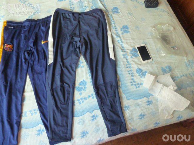 15~16赛季nike 巴萨vs巴黎 球迷版vs球员版 收腿裤