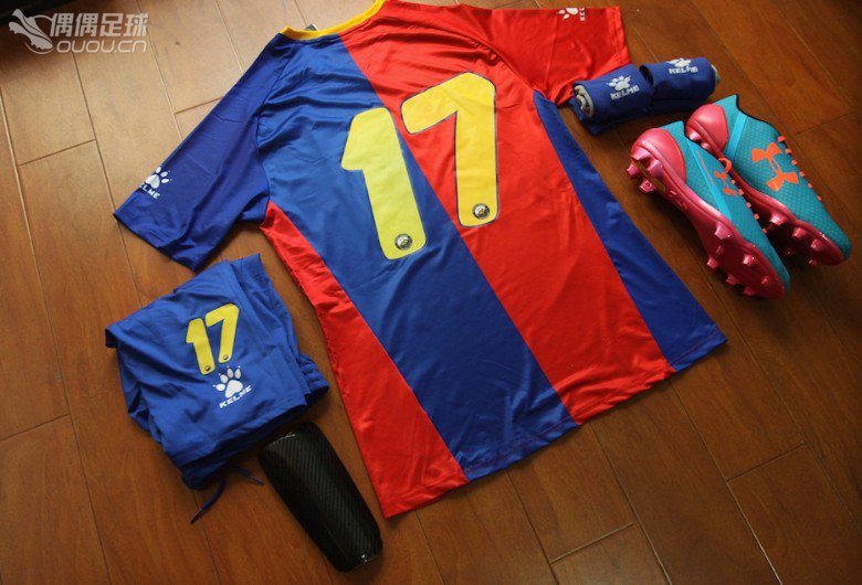 柳州首发 kelme联袂 “粤桂宏达”发布15/16 赛季五人制足球主客场球员版比赛服