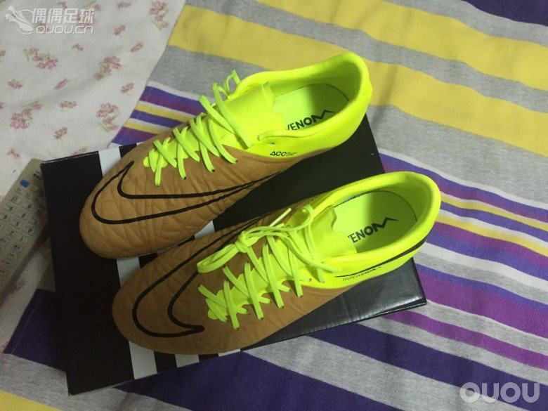 毒蜂2代袋鼠皮版,开箱Nike Hypervenom Phinish Leather FG – Canvas/Black/Volt