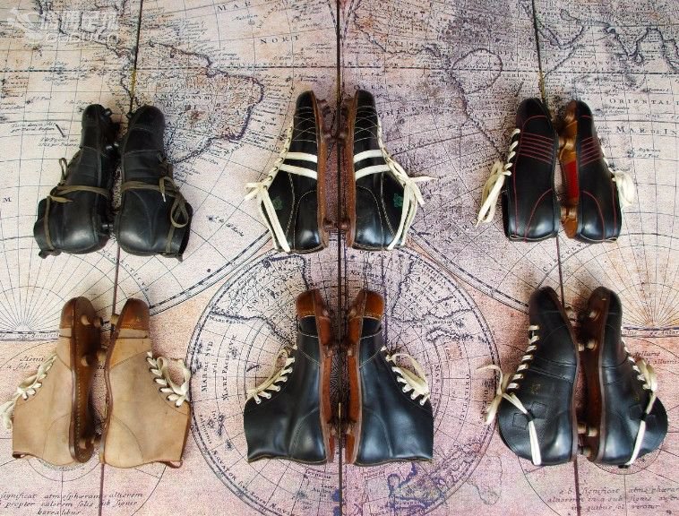 【实拍1930—1950年代6双古董足球鞋】英国、美国、德国、意大利4国顶级古董战靴PK