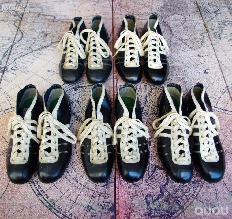 【在法国发现5双库存了60年的 法产PATRICK古董手工足球鞋】1950年代末,足球鞋发展进入较大转变时期的产物