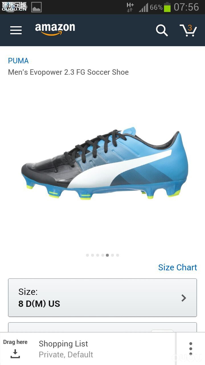 小白菜一双evopower2.3,us8码26.24美金,观察好几天了估计降到最低了