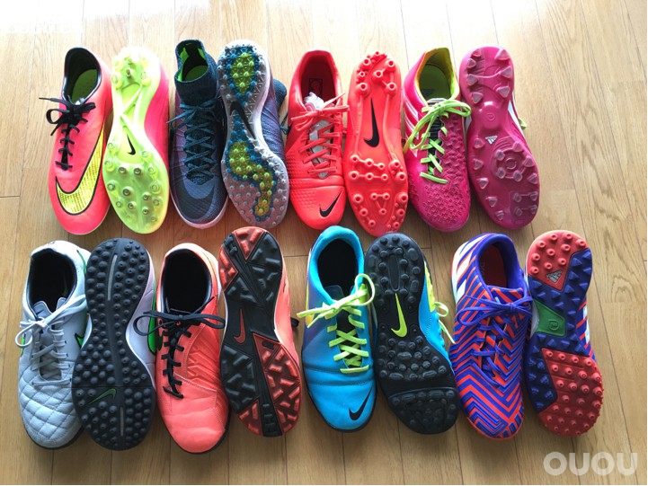 手边的几双实战鞋。