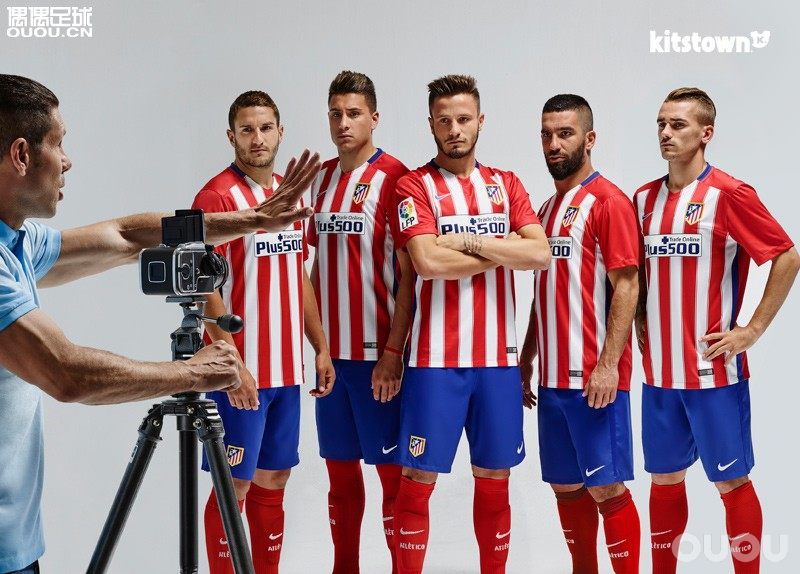 1516赛季马德里竞技*马竞主场短袖球迷版光板球衣球服686337-648只有L码