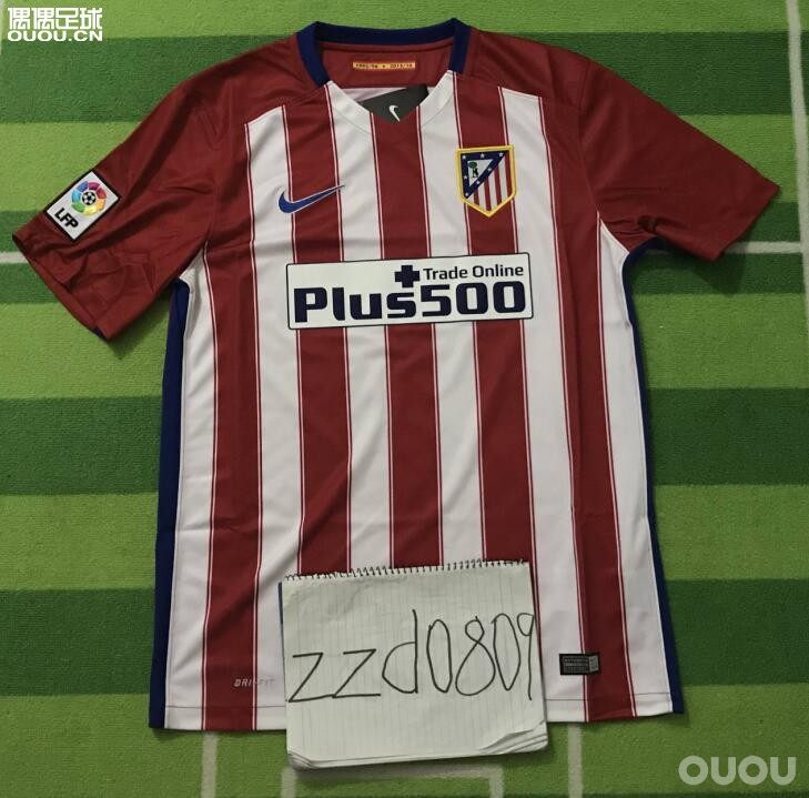 1516赛季马德里竞技*马竞主场短袖球迷版光板球衣球服686337-648只有L码