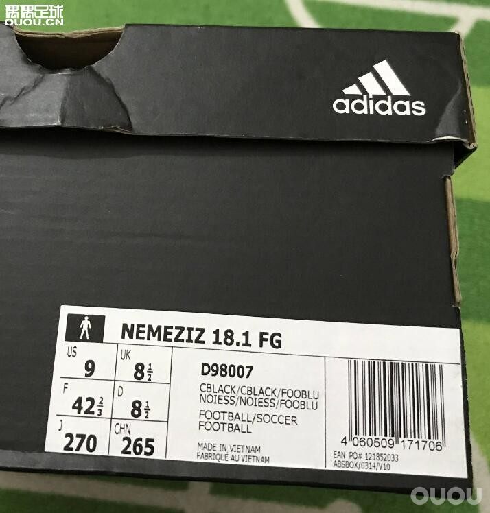 阿迪达斯 Adidas Nemeziz Messi18.1 FG 梅西男子足球鞋D98007