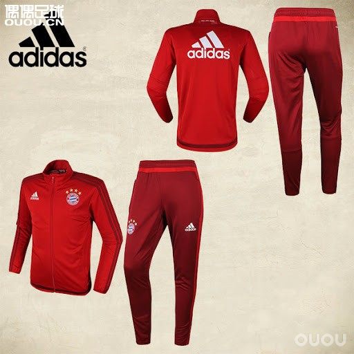 1516赛季拜仁*慕尼黑红色运动休闲套装S27278现货只有M码