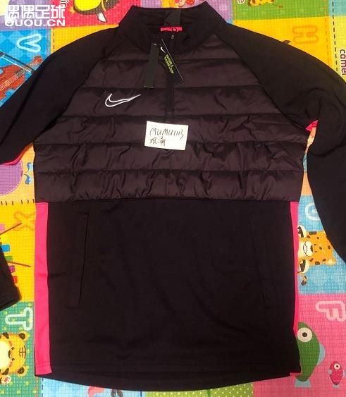 Nike耐克足球运动训练套头衫冬季保暖半拉链长袖拇指扣加绒训练外套BQ7474-659